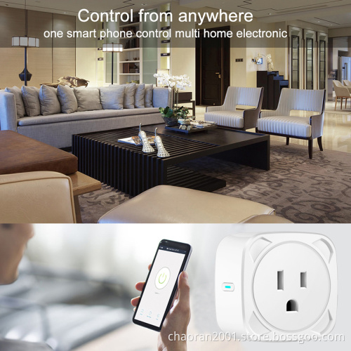 US Wifi Mini Plug 220v 10A OEM Wireless Google Home Remote Control Amazon Alexa Smart Socket Outlet
